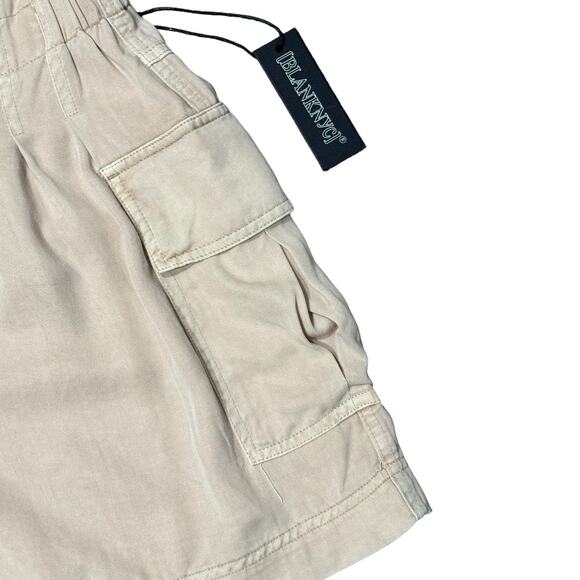 NWT! Blank NYC Just Sayin Pleated Khaki Cargo Short - Size XS - Picture 8 of 9